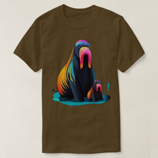 Walrus Vaderdag T-shirt (Design voorkant)