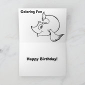 Walrus Verjaardag Kaart (Binnen)