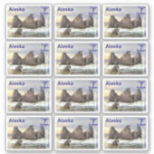 Walrus - Vier Broers - Alaska Postage Sticker (Voorkant)