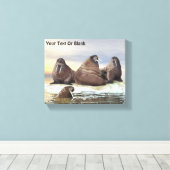 Walrus - Vier Broers Canvas Afdruk (Insitu (Houten vloer))