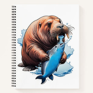 Walrus Vist in het Zee Notitieboek