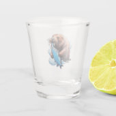 Walrus Vist in het Zee Shot Glas (Achterkant)