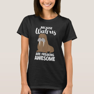 Walrus Zoogdier Dieren Walrus Zeehond Dier 3 T-shirt