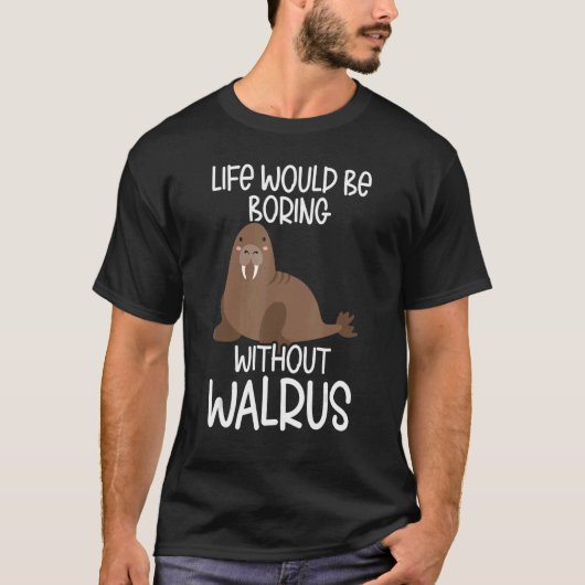Walrus zoogdieren Walrus Seal Animal 1 T-shirt (Voorkant)
