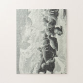 Walruskudde Legpuzzel met Vintage Look (Verticaal)