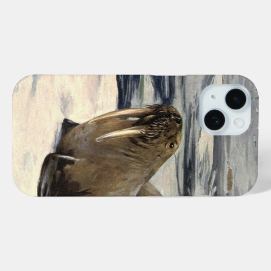 walrussen in de Arctische sneeuw van CE Swan Case-Mate iPhone Case (Achterkant (horizontaal))