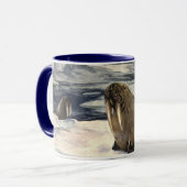 walrussen in de Arctische sneeuw van CE Swan Mok (Voorkant links)