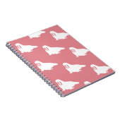Walrussen in wit en roze notitieboek (Rechterzijde)
