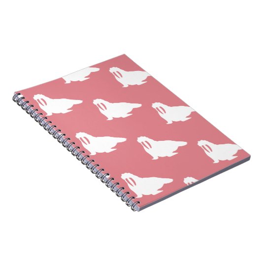 Walrussen in wit en roze notitieboek (Rechterzijde)