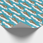 Walrussen op Icebergs patterned Cadeaupapier (Hoek)