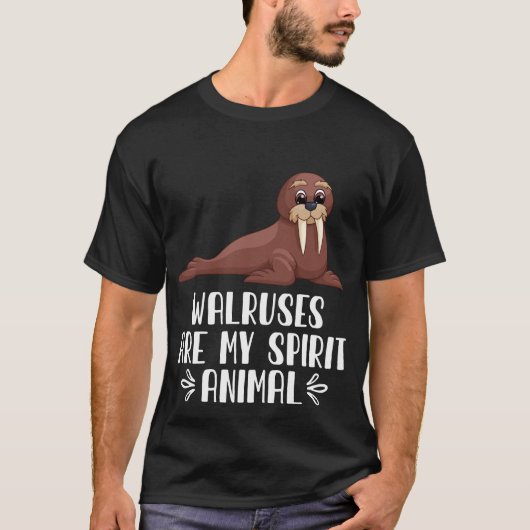 Walrussen zijn mijn dieren t-shirt (Voorkant)