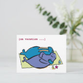 Walrusvakanties [op vakantie ...] briefkaart (Staand voorkant)