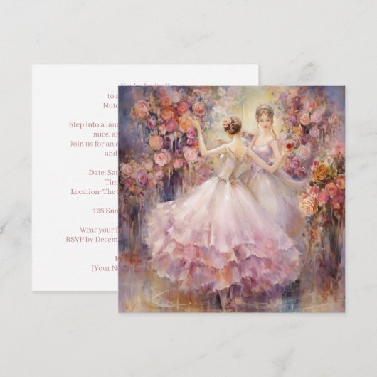 Wals der Bloemen Notenkraker Ballet Kaart (Voorkant / Achterkant)