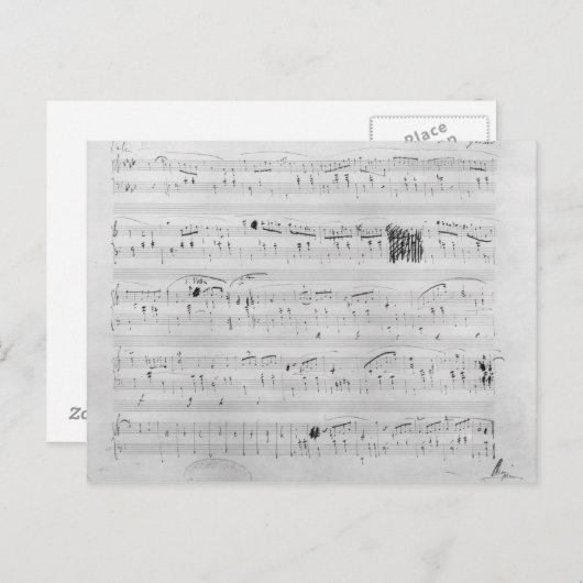 Wals in de minderjarige van F Briefkaart (Voorkant / Achterkant)