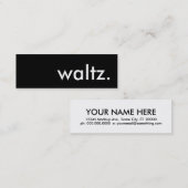 wals. mini visitekaartje (Voorkant / Achterkant)