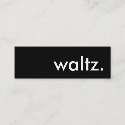 wals. mini visitekaartje (Voorkant)