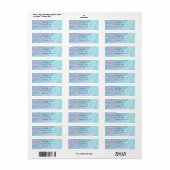 Wals van de Sneeuwvlokken Adresetiketten Etiket (Full Sheet)