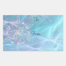 Wals van de Sneeuwvlokken Gift Label Stickers