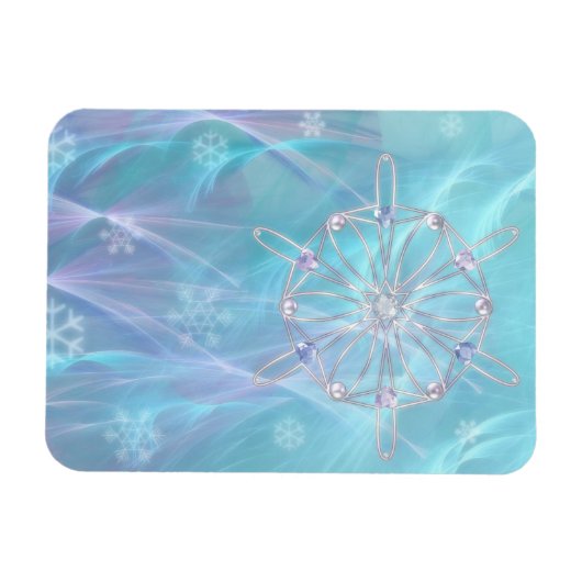 Wals van de Snowflakes Flexible Magnet Magneet (Horizontaal)