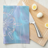 Wals van de Snowflakes Kitchen Towel Theedoek (Quarter Fold)