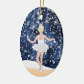 Wals van Snowflakes Nutkraker Ballet Kerstmis Keramisch Ornament (Links)