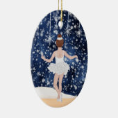 Wals van Snowflakes Nutkraker Ballet Kerstmis Keramisch Ornament (Rechts)