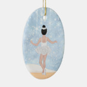 Wals van Snowflakes Nutkraker Ballet Kerstmis Keramisch Ornament (Rechts)