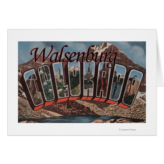 Walsenburg, Colorado - Grote lettertjes (Voorkant Horizontaal)