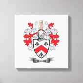 Walsh Coat of Arms Canvas Afdruk (Voorkant)