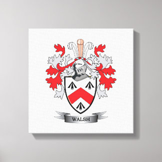 Walsh Coat of Arms Canvas Afdruk