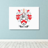 Walsh-Coat-of-Arms Canvas Afdruk (Insitu (Houten vloer))