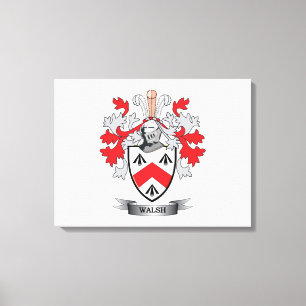 Walsh-Coat-of-Arms Canvas Afdruk