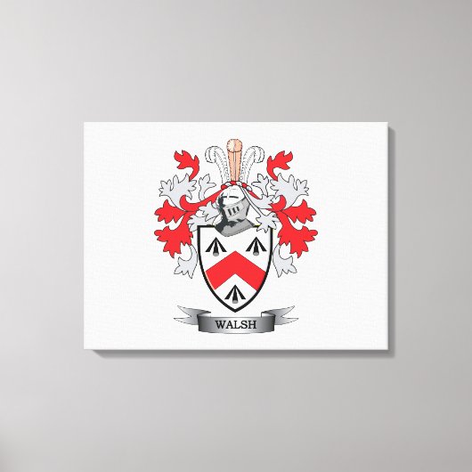 Walsh-Coat-of-Arms Canvas Afdruk (Voorkant)