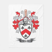 Walsh Coat of Arms Fleece Deken (Voorkant)