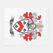 Walsh Coat of Arms Fleece Deken (Voorkant (Horizontaal))