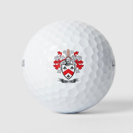 Walsh Coat of Arms Golfballen (Voorkant)