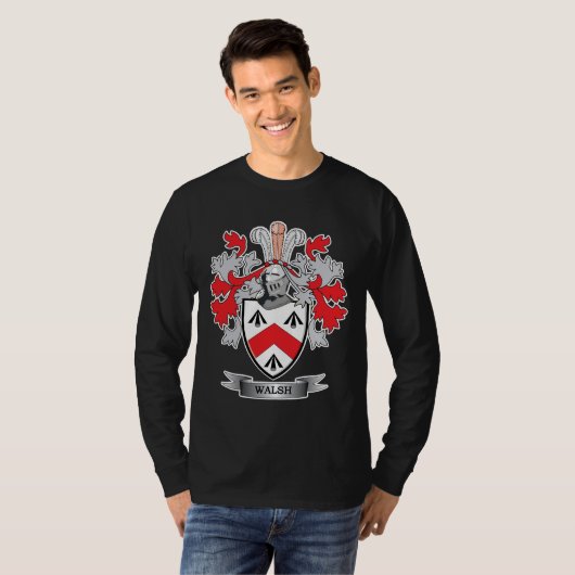 Walsh Coat of Arms T-shirt (Voorkant volledig)