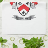 Walsh Coat of Arms Theedoek (Gevouwen)