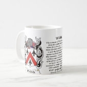 Walsh Family Coat of Arm mok (Voorkant links)