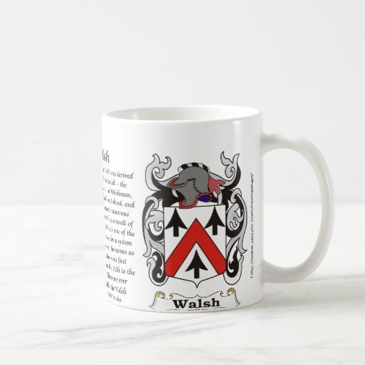Walsh Family Coat of Arm mok (Rechts)
