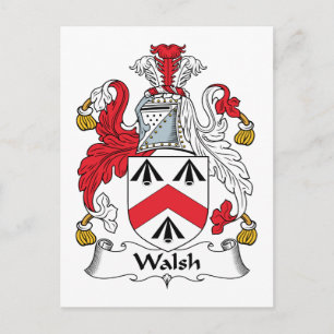 Walsh Family Crest Briefkaart