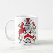 Walsh Family Crest Koffiemok (Links)