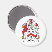 Walsh Family Crest Magneet (Voorkant / Achterkant)