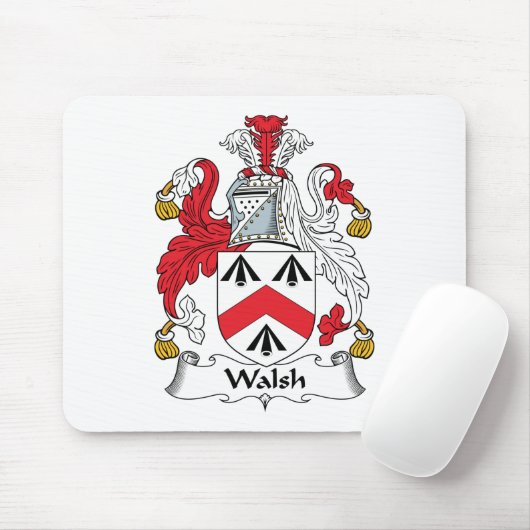 Walsh Family Crest Muismat (Met muis)