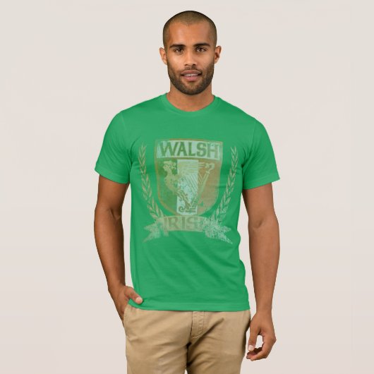 Walsh Family Irish Crest T-shirt (Voorkant volledig)