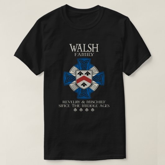 Walsh Family Scots Scotland Walsh achternaam Scott T-shirt (Design voorkant)