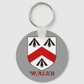 Walsh Family Shield Sleutelhanger (Voorkant)