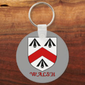 Walsh Family Shield Sleutelhanger (Voorkant)