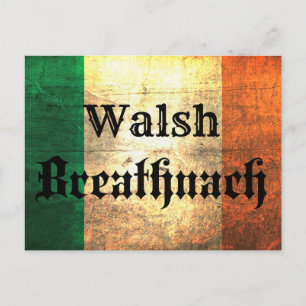 Walsh Irish Flag Briefkaart