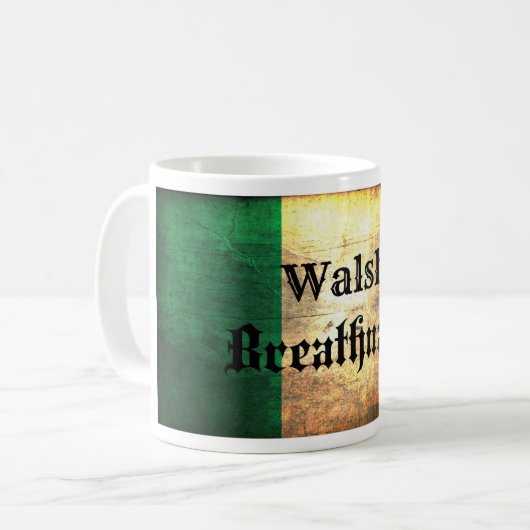Walsh Irish Flag Koffiemok (Voorkant links)